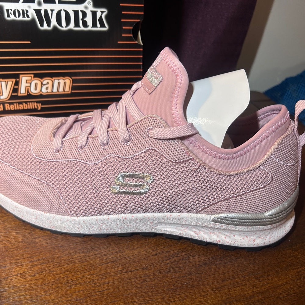 Skechers Women's Light Pink Athletic Sneakers - Picture 6 of 10